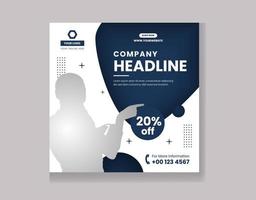 Corporate Social Media Flyer Design vector