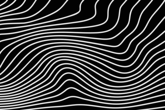Wave Lines Pattern Abstract Background. Vector