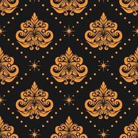 damask seamless pattern background. Elegant luxury texture for wallpapers, backgrounds and page fill. vector