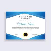 Modern Certificate Template Design. Creative Certificate of Appreciation Award Template Design. vector