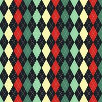 Christmas themed argyle pattern vector