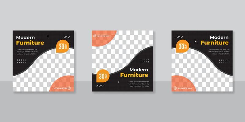 Modern Furniture social media post templates