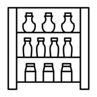 Shelves Line Icon vector