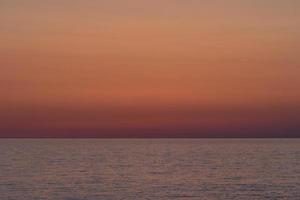 Sunset, sunrise over the sea. Maritime landscape. photo