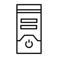 CPU Line Icon vector