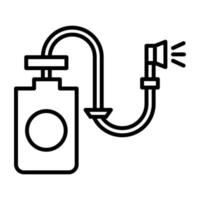 Sprayer Line Icon vector