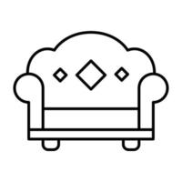 Sofa Line Icon vector