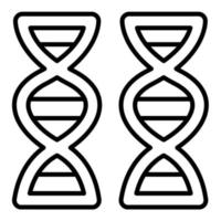 DNA Line Icon vector