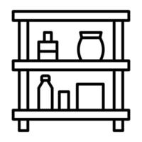 Shelf Line Icon vector