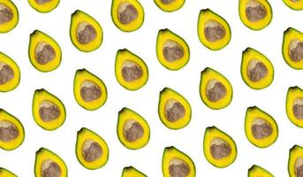 Avocado composition for background design. Tropical fruit styled into patterns for wallpaper photo