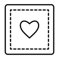 Patch Line Icon vector