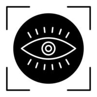 Vision Glyph Icon vector