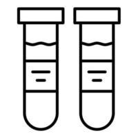 Test Tube Line Icon vector