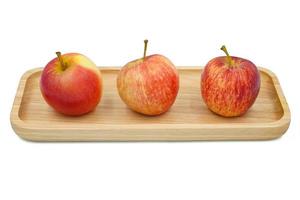 red apples on a plate photo