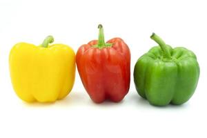 peppers isolated on white background photo