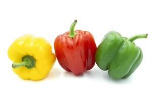 peppers isolated on white background photo