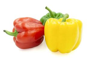 peppers isolated on white background photo