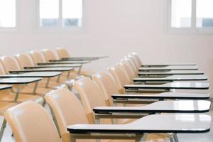 Empty seat lecture study room photo