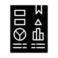 Report Glyph Icon vector