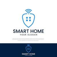 Signal smart home logo spread. Smart home icon. Simple line house logo, simple elements illustration. Can be used for web and mobile. vector