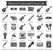 paquete de iconos de instrumentos musicales vector