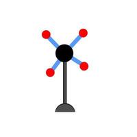 Ball and stick model of an atom vector