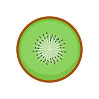 vector de fruta de kiwi. Clipart o icono simple de la fruta de kiwi.