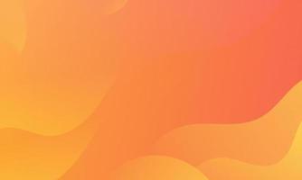 Abstract Orange Fluid Wave Background vector