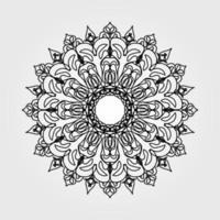 Vector round abstract circle. Mandala style.