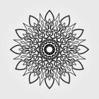 Vector round abstract circle. Mandala style.