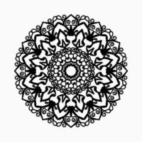 Circular pattern in the form of mandala with flower for henna mandala tattoo decoration. vector