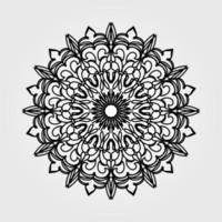 Vector round abstract circle. Mandala style.