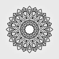 Vector round abstract circle. Mandala style.