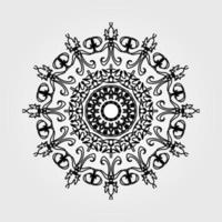 Vector round abstract circle. Mandala style.