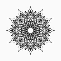 Circular pattern in the form of mandala with flower for henna mandala tattoo decoration. vector
