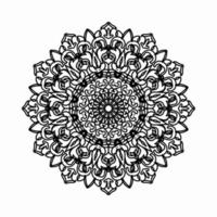 Vector round abstract circle. Mandala style.