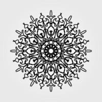 Vector round abstract circle. Mandala style.
