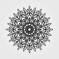 Vector round abstract circle. Mandala style.