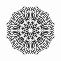 Hand Drawn Indian Mandala In Floral Shap vector