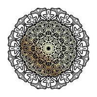 Vector round abstract circle. Luxury Mandala style.