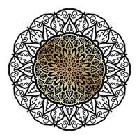 Vector round abstract circle. Luxury Mandala style.