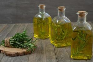 olive oil with infused rosemary photo