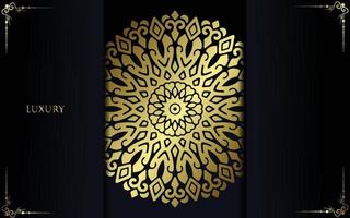 Fondo de mandala ornamental de lujo con estilo de patrón oriental islámico árabe vector