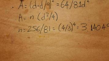 Introduction Edit and Mathematics of Phi and the Golden Number on Old Paper Texture video