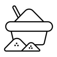 Spices Line Icon vector