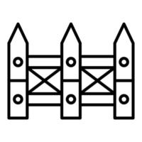 Fence Line Icon vector