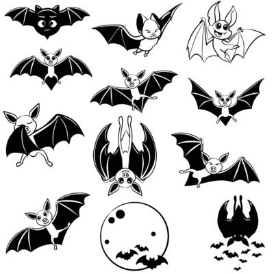 Bat Icon Vector Sign And Symbols.