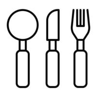 Cutlery Line Icon vector