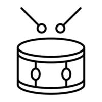 Drum Line Icon vector