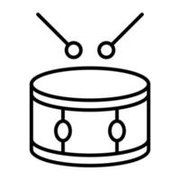 Drum Line Icon vector